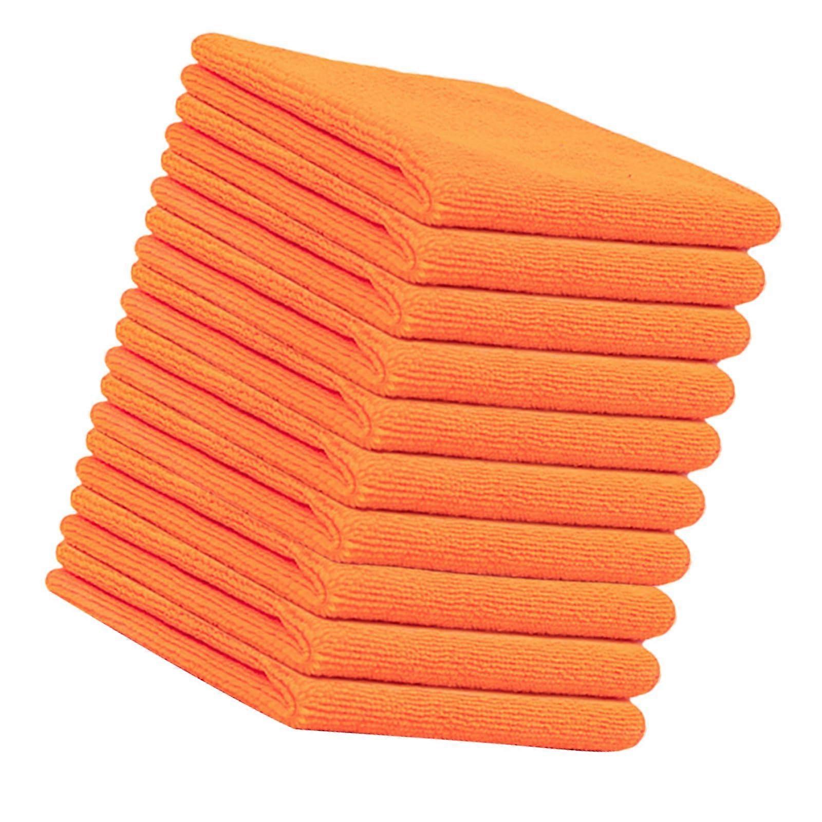 Microfiber Cleaning Cloth 10 Pack Soft for Kitchen and Bathroom Efficient Surface Cleaner Machine Washable Absorbent