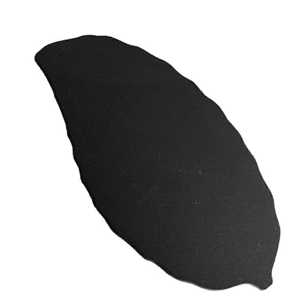 Black Shale Sushi Plate in Leaf Shape for Kitchen Use Suitable for Dessert Steak Snack 1Pc