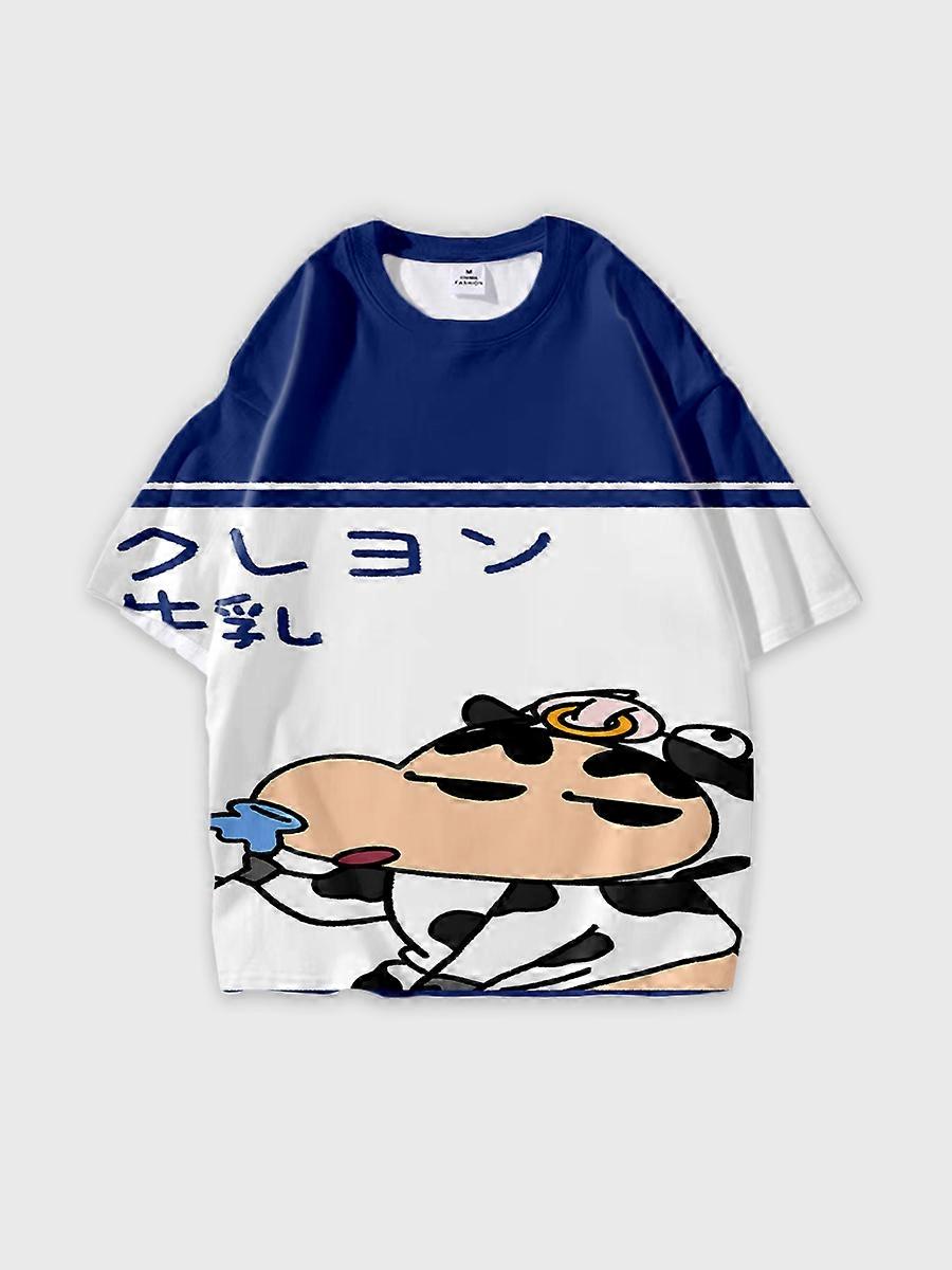 T-shirt round neck Pattern loose short sleeve JW1745