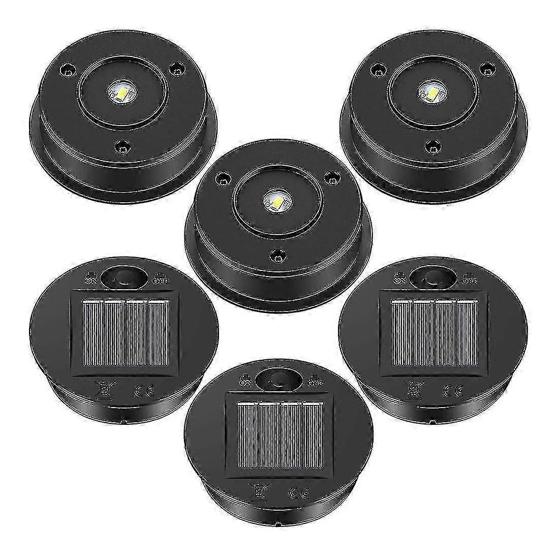6 Pcs Solar Lights Replacement Top 7 Solar Lantern Parts Led Solar Panel Lantern Lid Lights Compatible Out-a