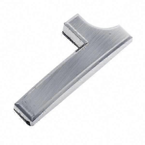 6-Pack Silver Self-Adhesive Door Numbers - Sticky Plastic Numeric Digits (1)