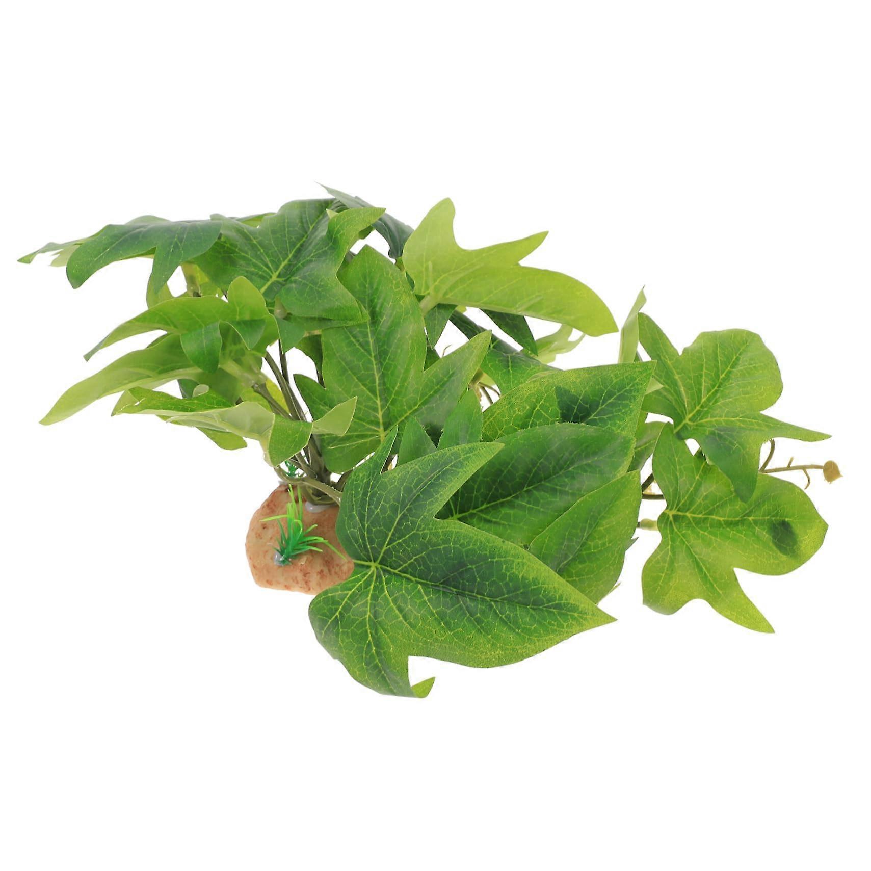 Reptile Terrarium Decoration Artificial Plants for Aquariums and Reptiles Simulation for Design to Install Safely