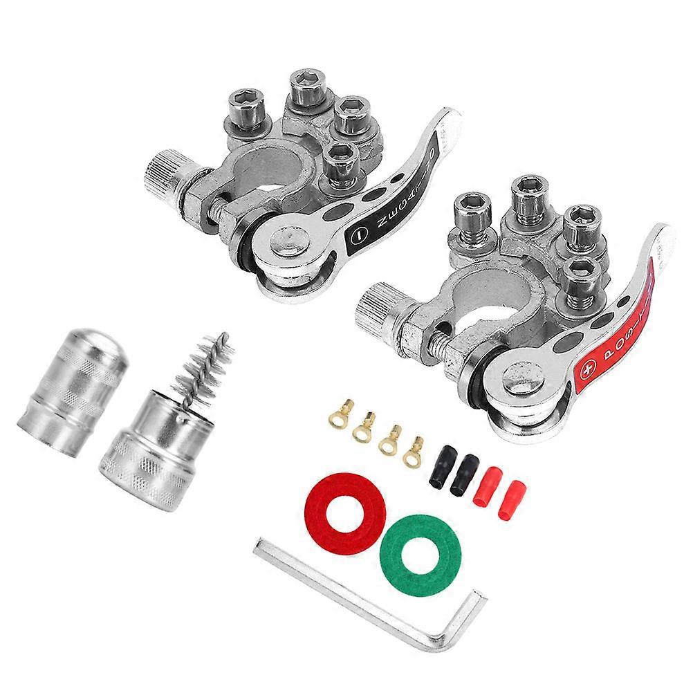 Battery Connector Kit Quick Connection Terminal Heavy Duty Copper Terminals Clamp Automotive Maintenance 1 Set