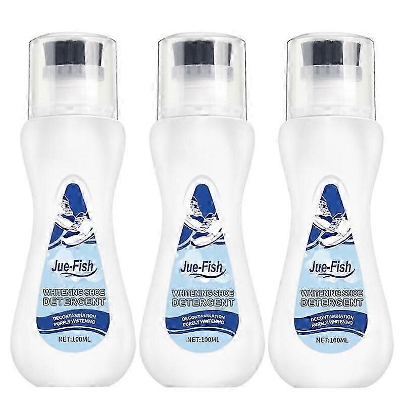 مجموعة تنظيف الأحذية المكونة من 3 قطع تزيل الأوساخ والبقع الصفراء من جل التنظيف المبيض للأحذية في غسالة الأحذية من منظف رغوة التنظيف