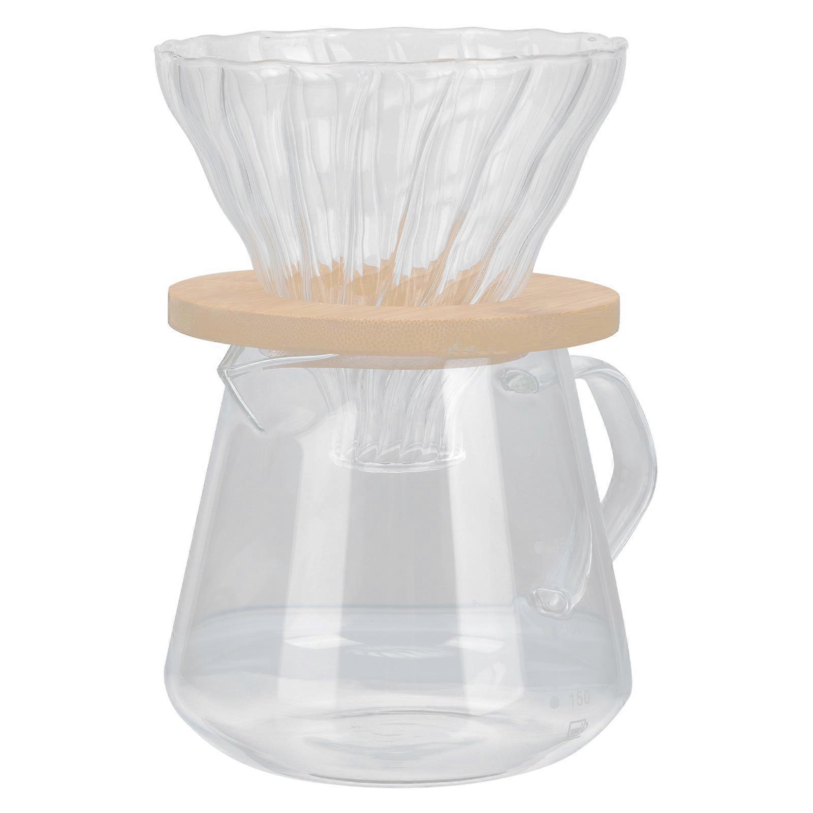 1 Set Stripe Reusable Coffee Funnel Strainer