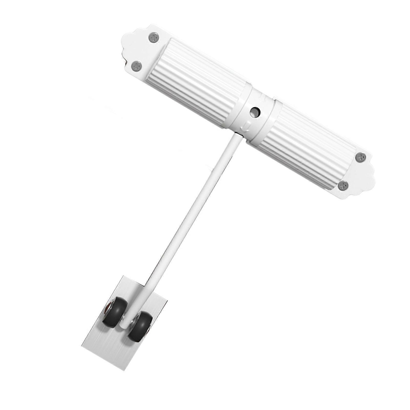 Automatic Door Closure Adjustable Strength Door Mechanism Smooth & Quiet Closing Metal Perfect for House & Business Use  White