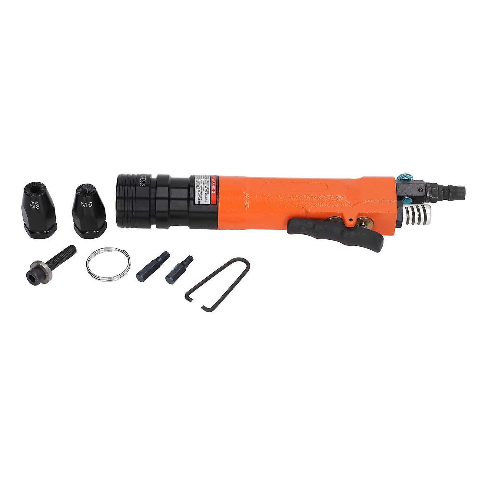 Rivet Gun 1/4in Inlet with M6 M8 Head Ergonomic Aluminum Alloy Rivet Hand Tool 600RPM