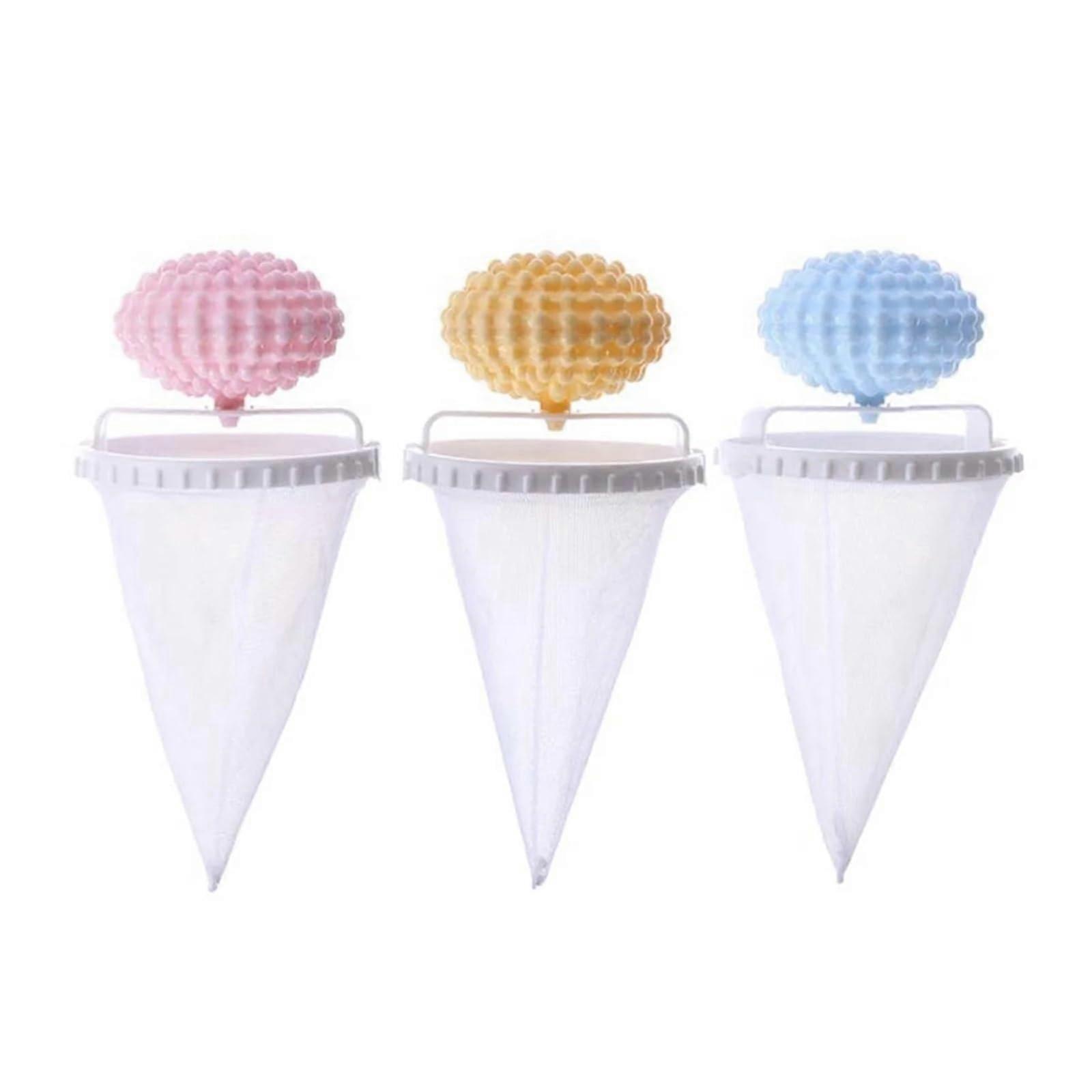 A78E-6er-Pack Floating Hair Filter Nets For Washing Machine Mesh Lint Catcher For Laundry Model A