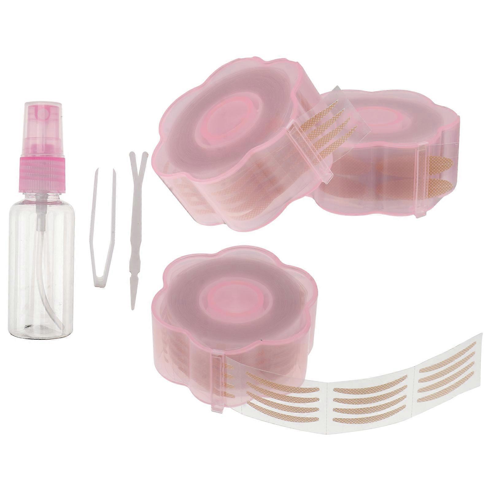 Invisible Eye Lifting Stickers Fiber Material Double Eyelid Stickers Natural Eye Makeup Effect Pink 1Set