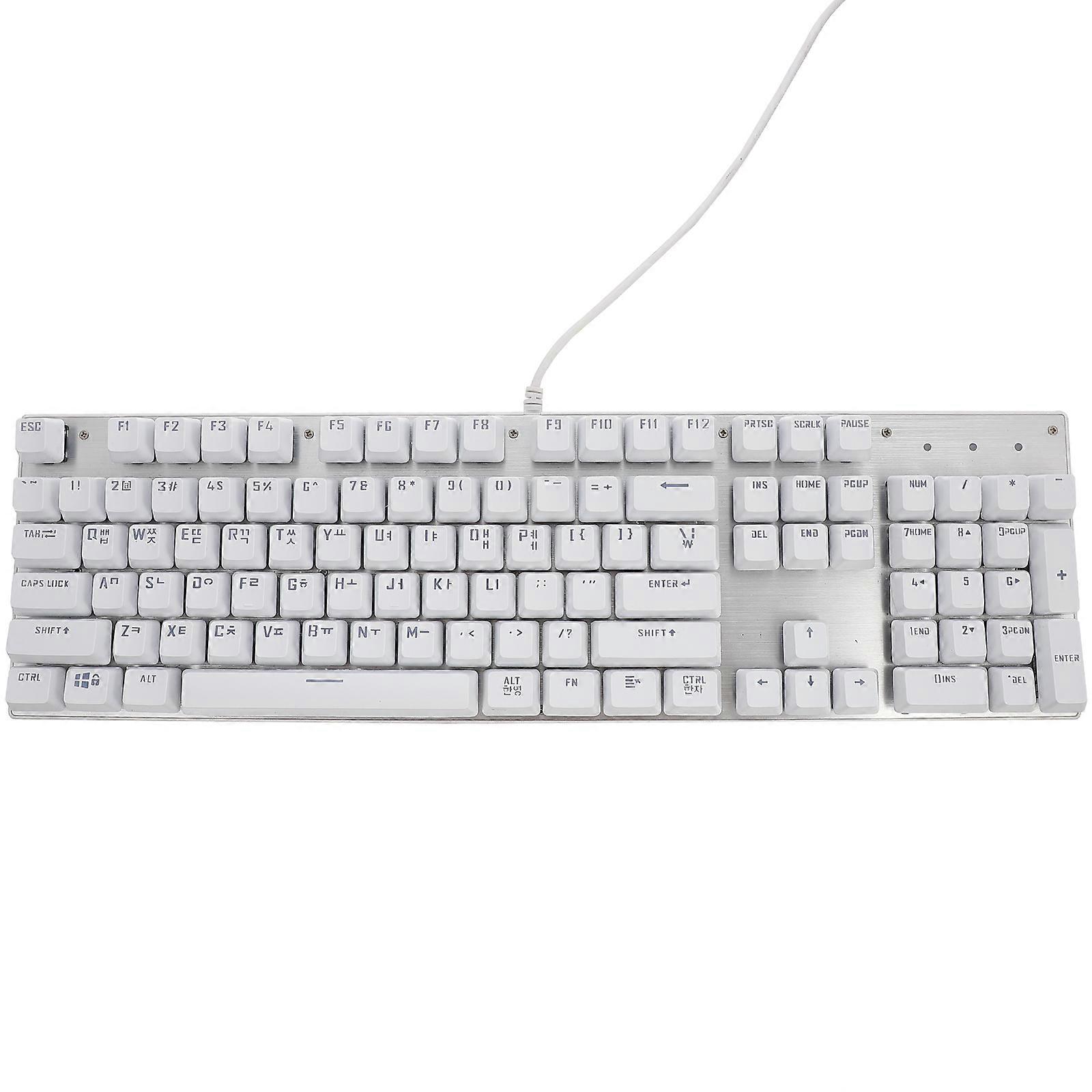 DIY Key Caps Transparent ABS Material 104 Keys For Gaming Keyboard 1Set