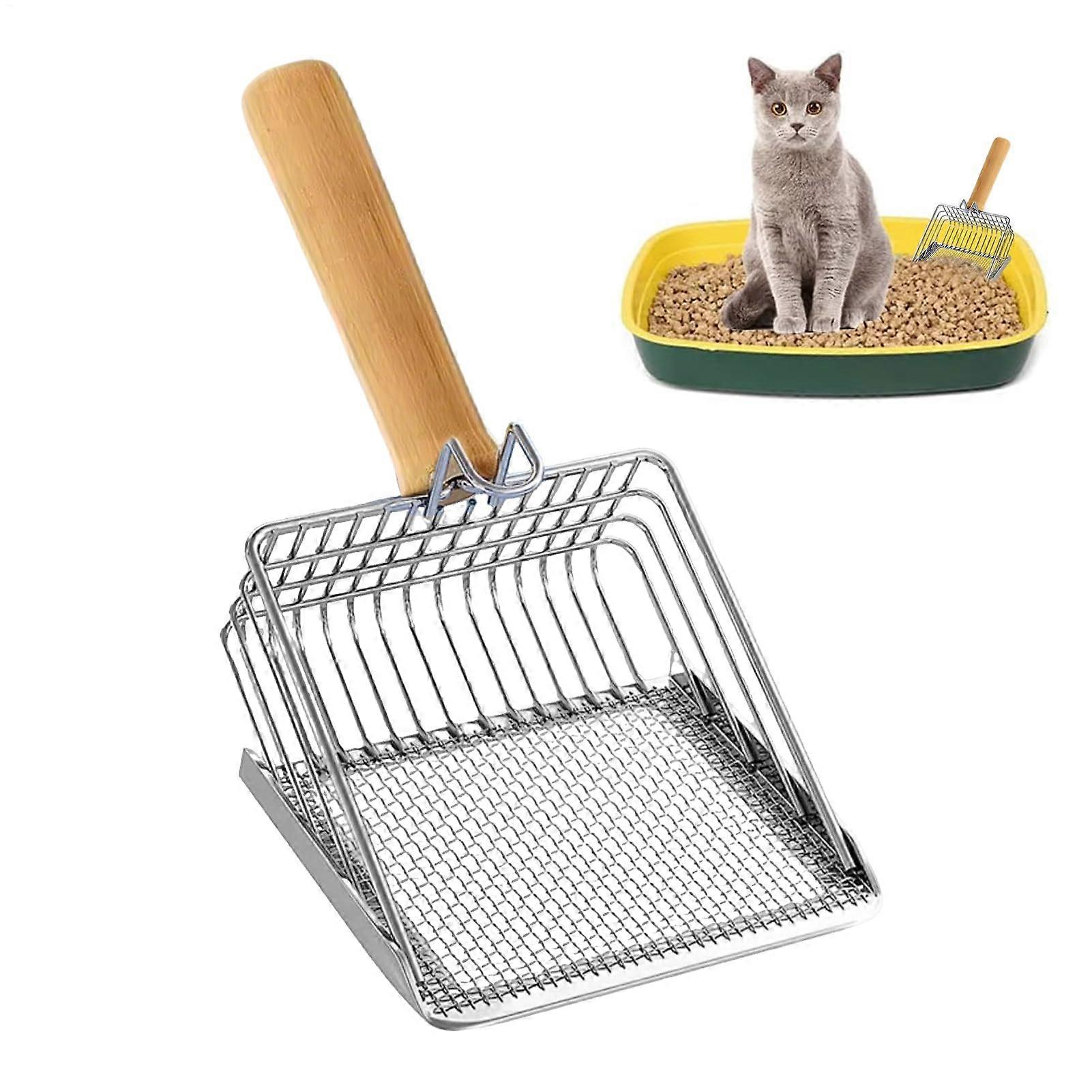 Cat Litter Scoop Metal Sieve, Quick-Sieving, Non-Stick, Durable For Cats