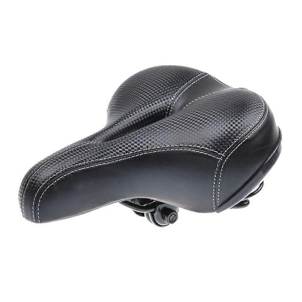 Comfortable Bicycle Saddle Bicycle Seat Cushion Soft Leather Feather Memory Foam Shock Absorbing Back Seat Cushion for Electric Bikes Universal