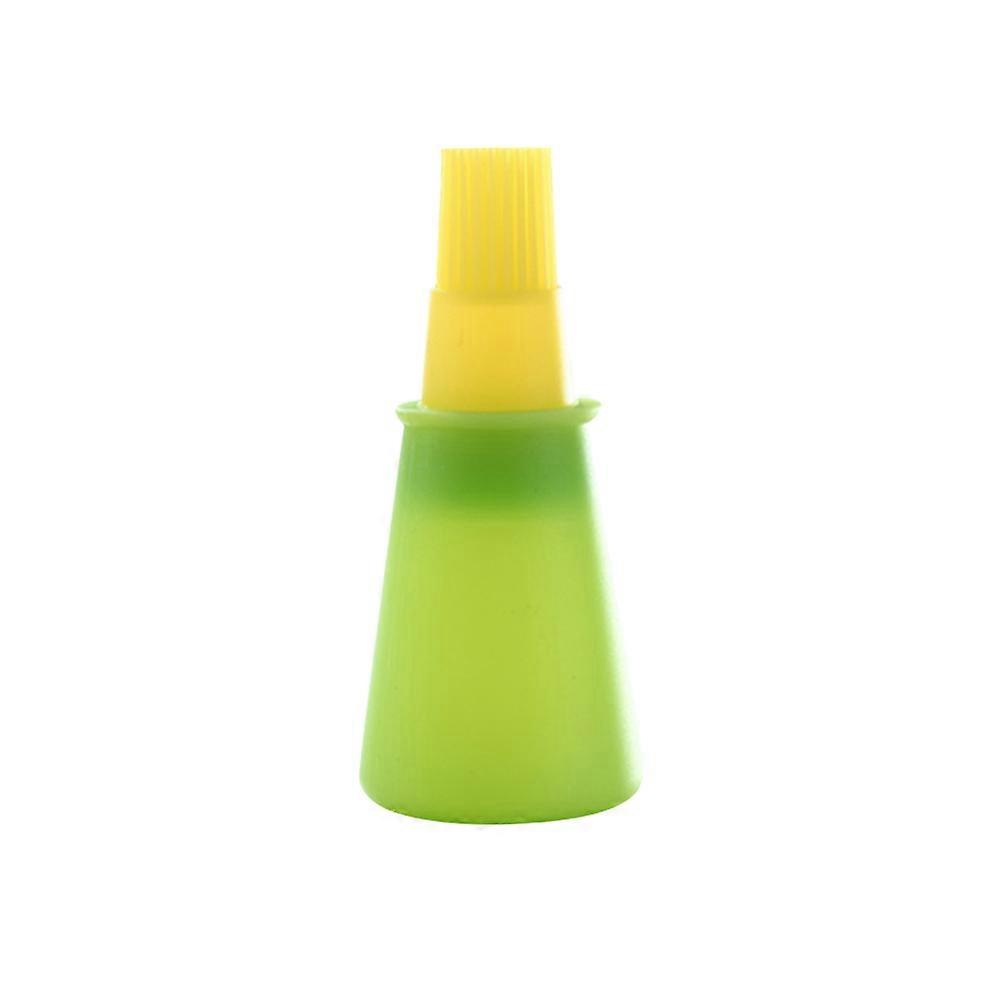 Barbecue Grill Brush Silicone Oil Bottle Brush for Baking and Cooking Heat Resistant Yellow 1Pack