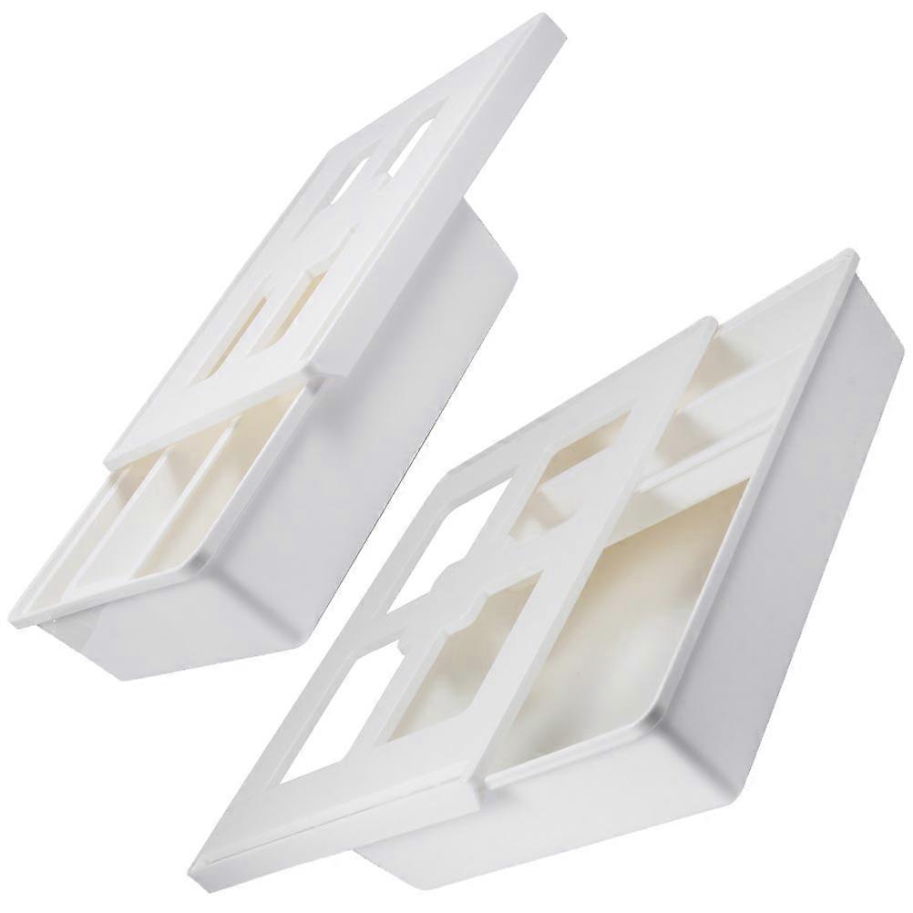 2pcs Creative Storage Box for Under Desk Drawer Organization in Home Office