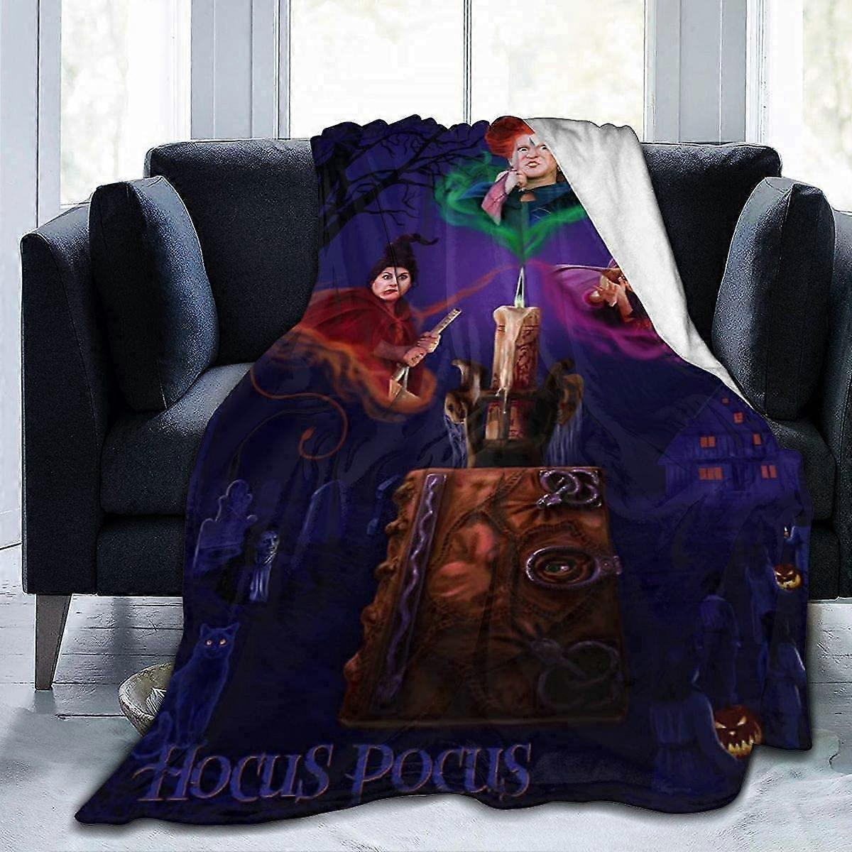 Hocus Pocus Blanket Warm and Durable Ultra Soft Blanket Microfleece Blanket for Couch Bed Sofa Travel All Seasons