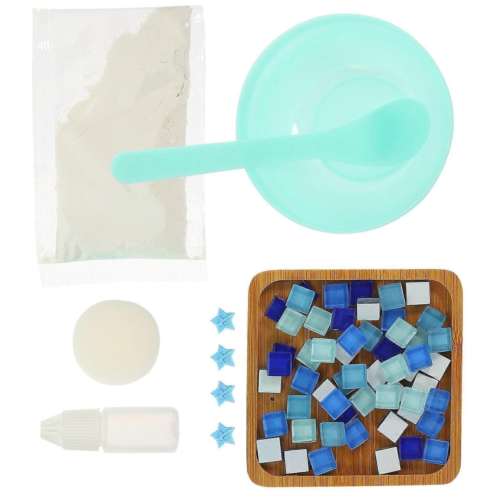 Handmade Coaster DIY Craft Kit For Kids Featuring Square Design Ideal For Daily Entertainment Activities 1 Set