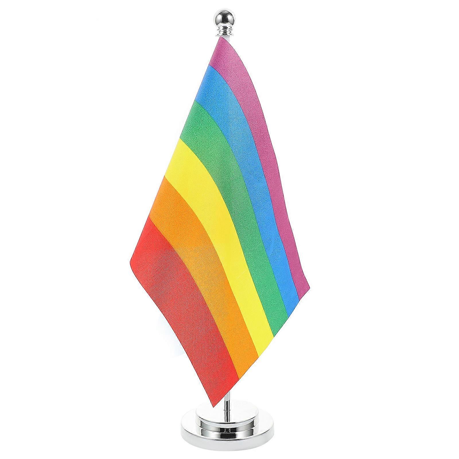 Tabletop Flags for Celebrating Events Ideal for Bars Parties Gardens with 30cm Flagpole 1Set