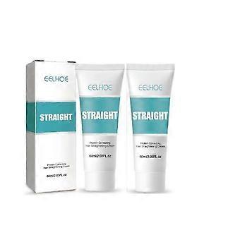 2pcs Protein Correcting Hair Straightening Cream 3-second Silk & Gloss Hair Straightening Cream Nourishing Fast