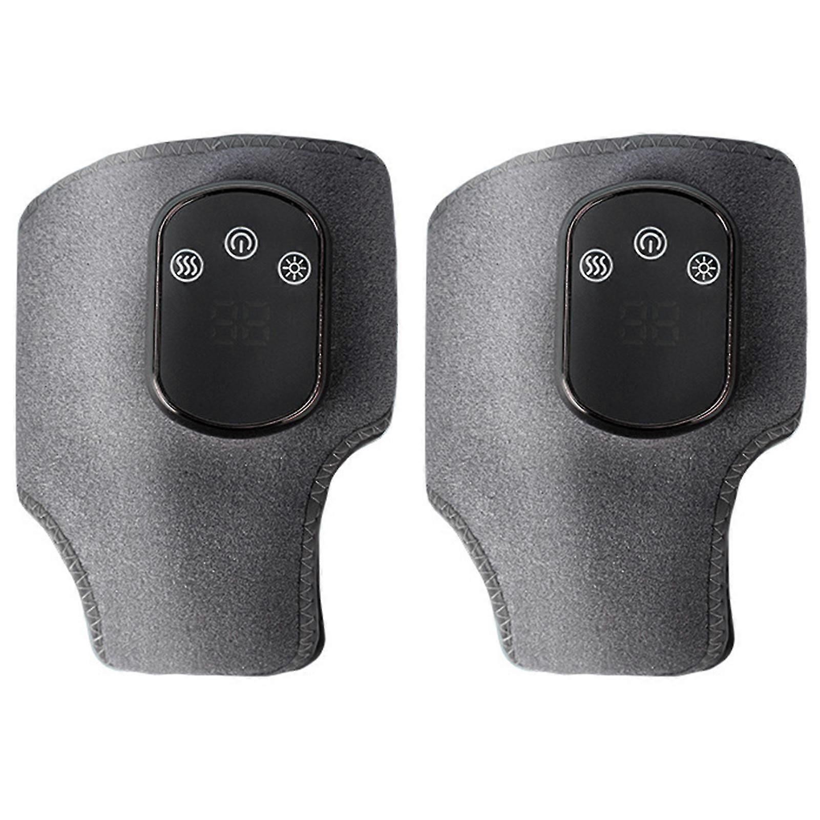 Heated Graphene Ankle Foot Massager, 3 Modes Smart Wrist Warmer Massager with Vibration for Pain Relief & Circulation Boost