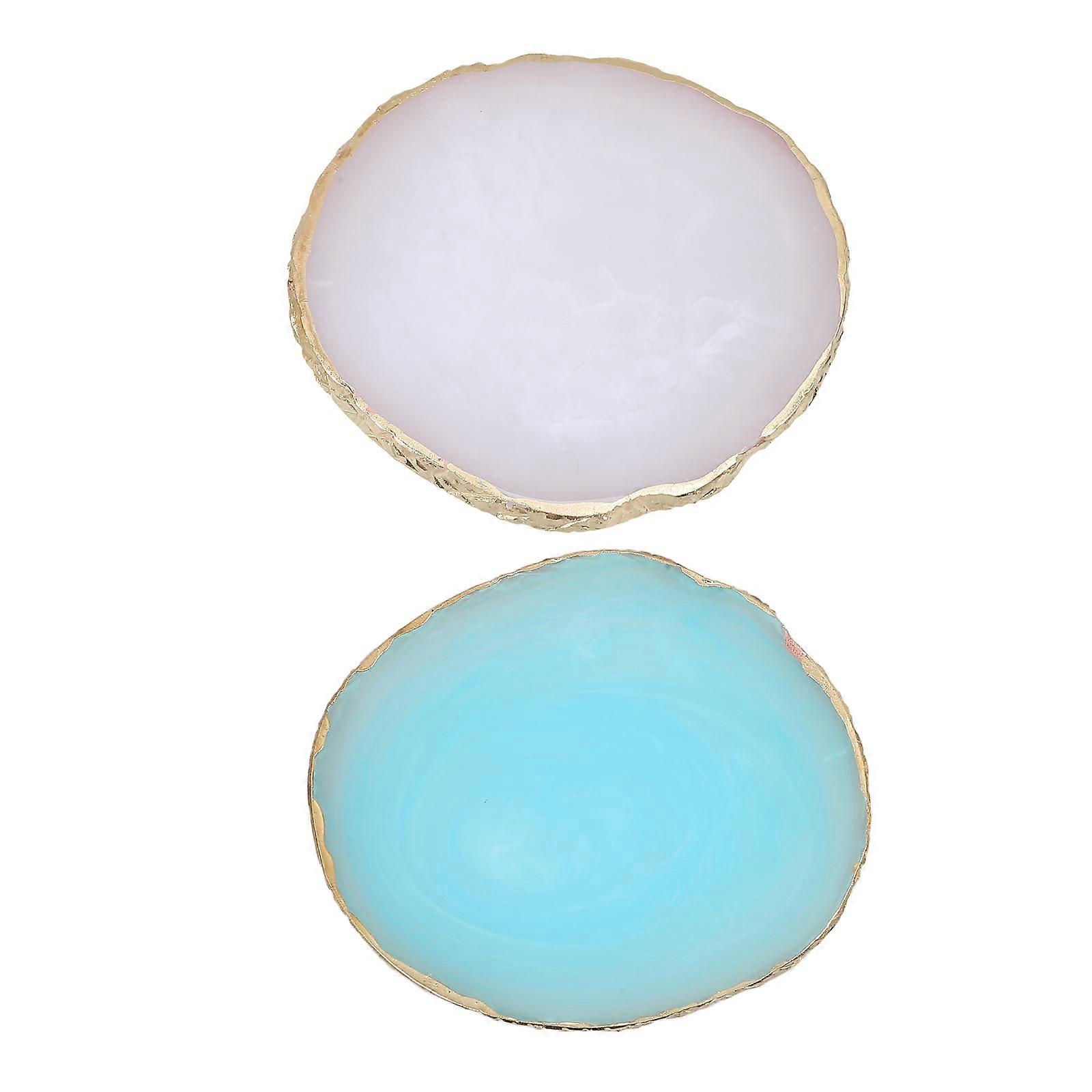 Nail Art Palette for Mixing Colors Resin Material Assorted Color 2 Pcs Practical Functions