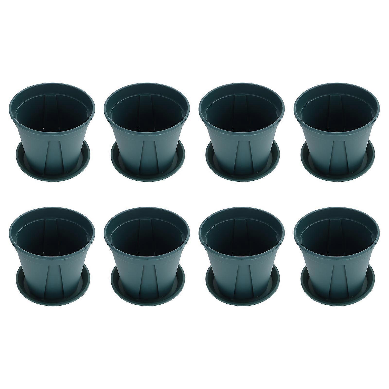 Gardening Planting Containers Offering Ventilation And Drainage For Home Planting Perfect For Small Gardens Available In 8 Sets Green Color