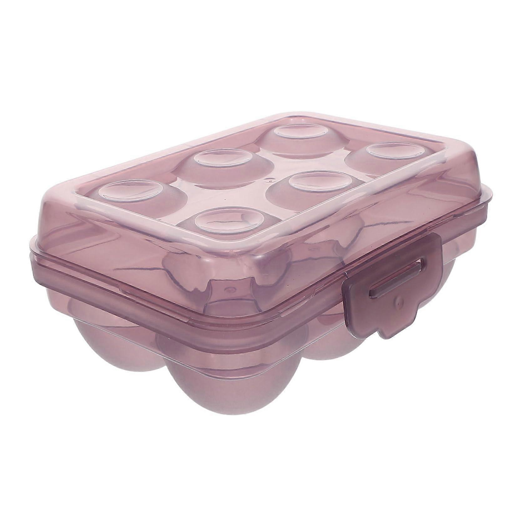 Portable Shatterproof Egg Holder for Refrigerator, Transparent Plastic Egg Organizer