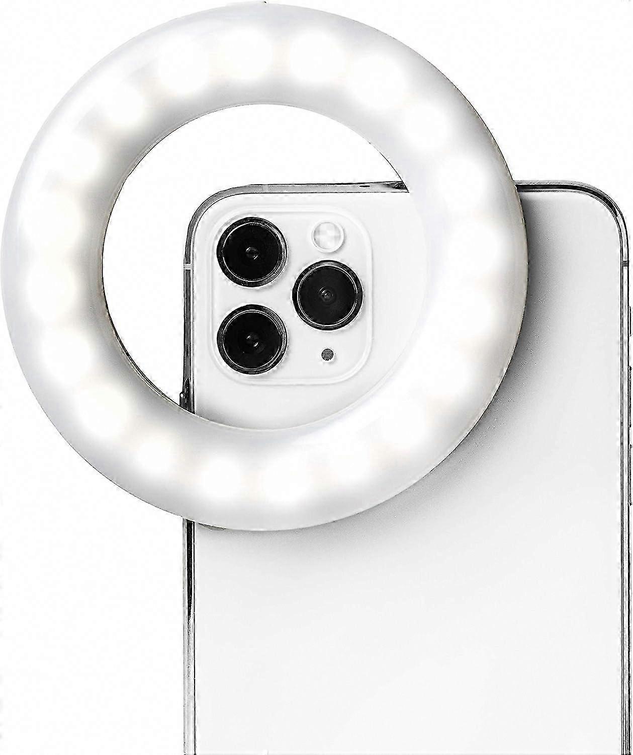 Selfie Ring Light ,Light Clip On for iPhone, Android, and Laptop Camera | 3 Adjustable Light Modes