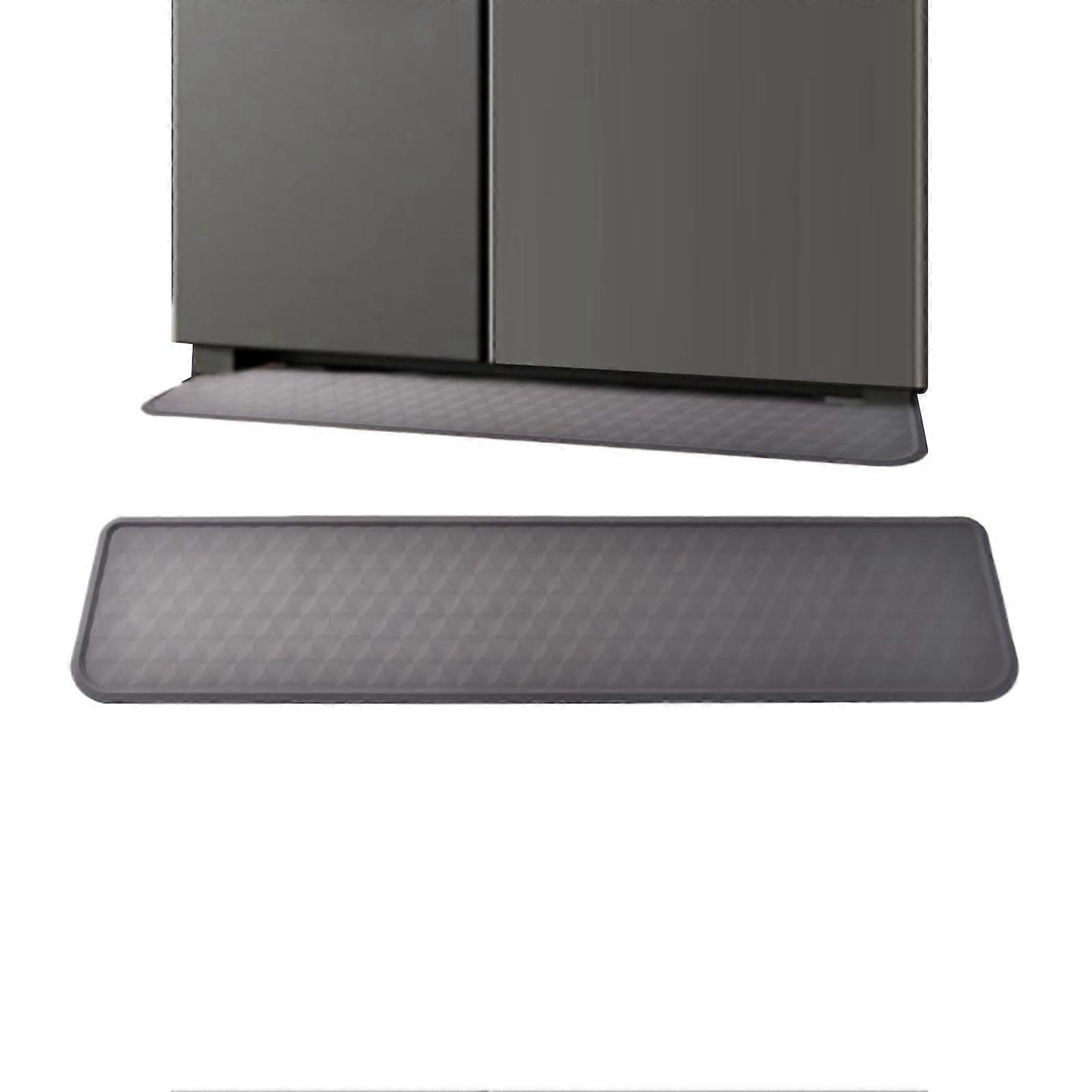Refrigerator Liner, Silicone Waterproof Mat, AntiSlip Washable, Gray, 1 Piece