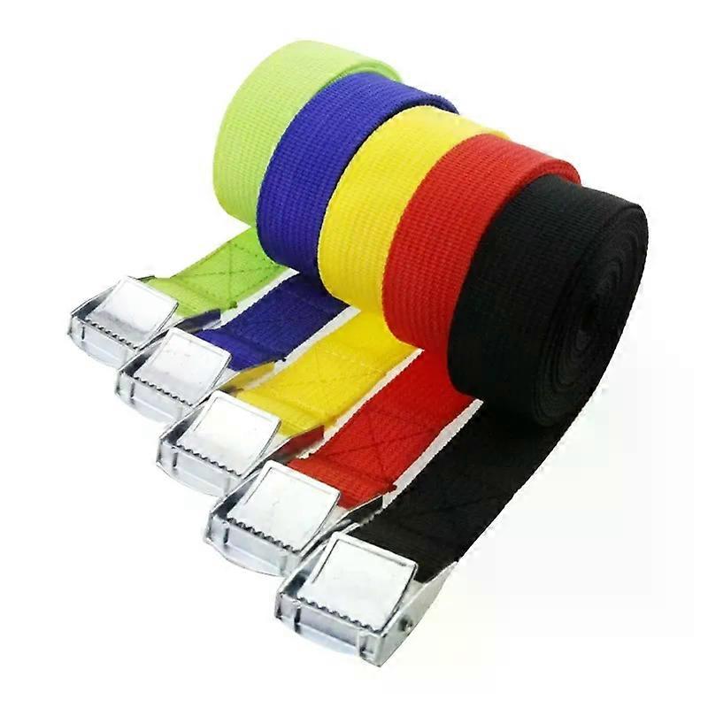 Fastening Straps Set 0.1'' Width Belt Lock for Trunk Roof Rack Motorcycle Kayak 40JA