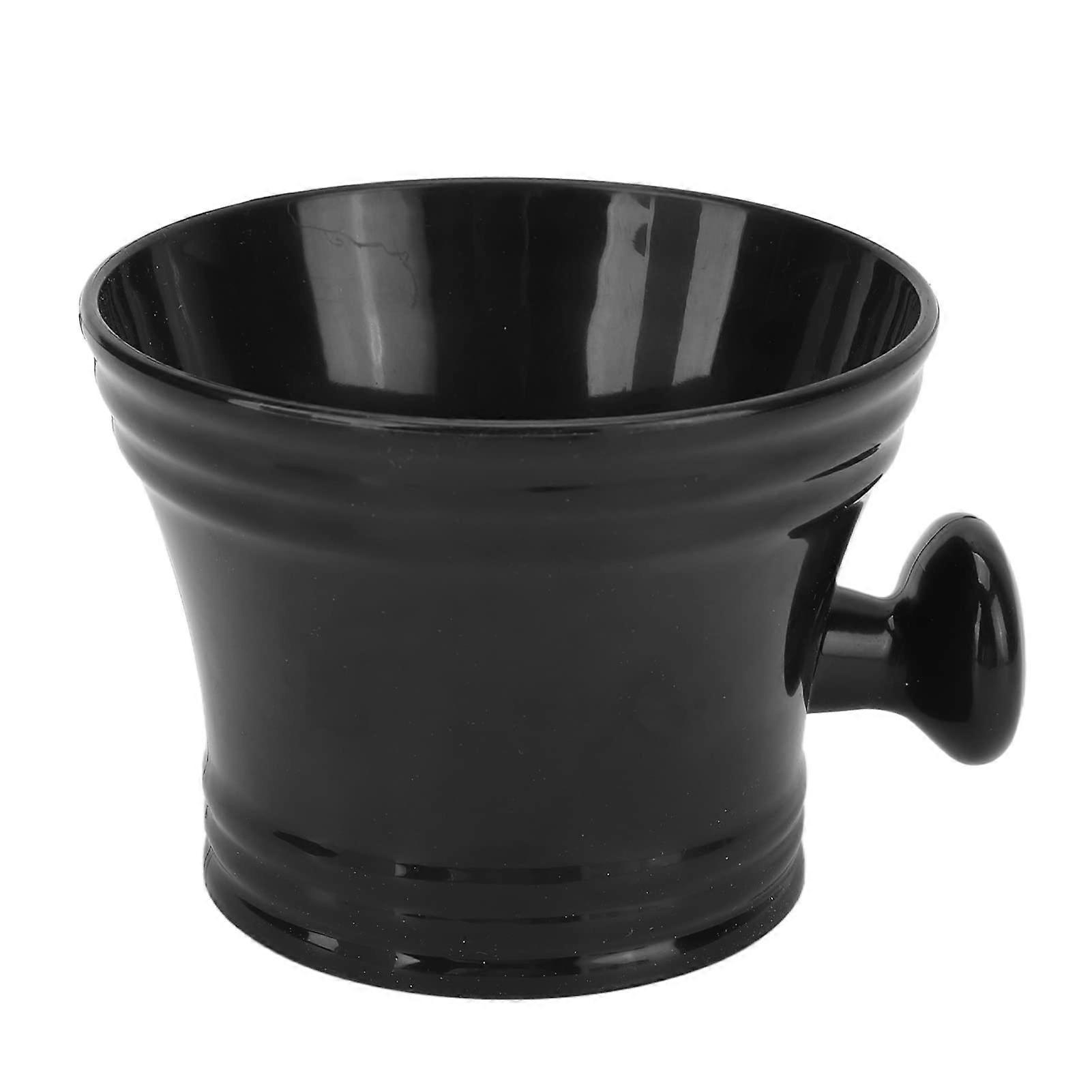 Shaving Soap Bowl Black, Multipurpose Ceramic Shaving Soap Bowl for Salon and Home Use, Travel-Friendly Design