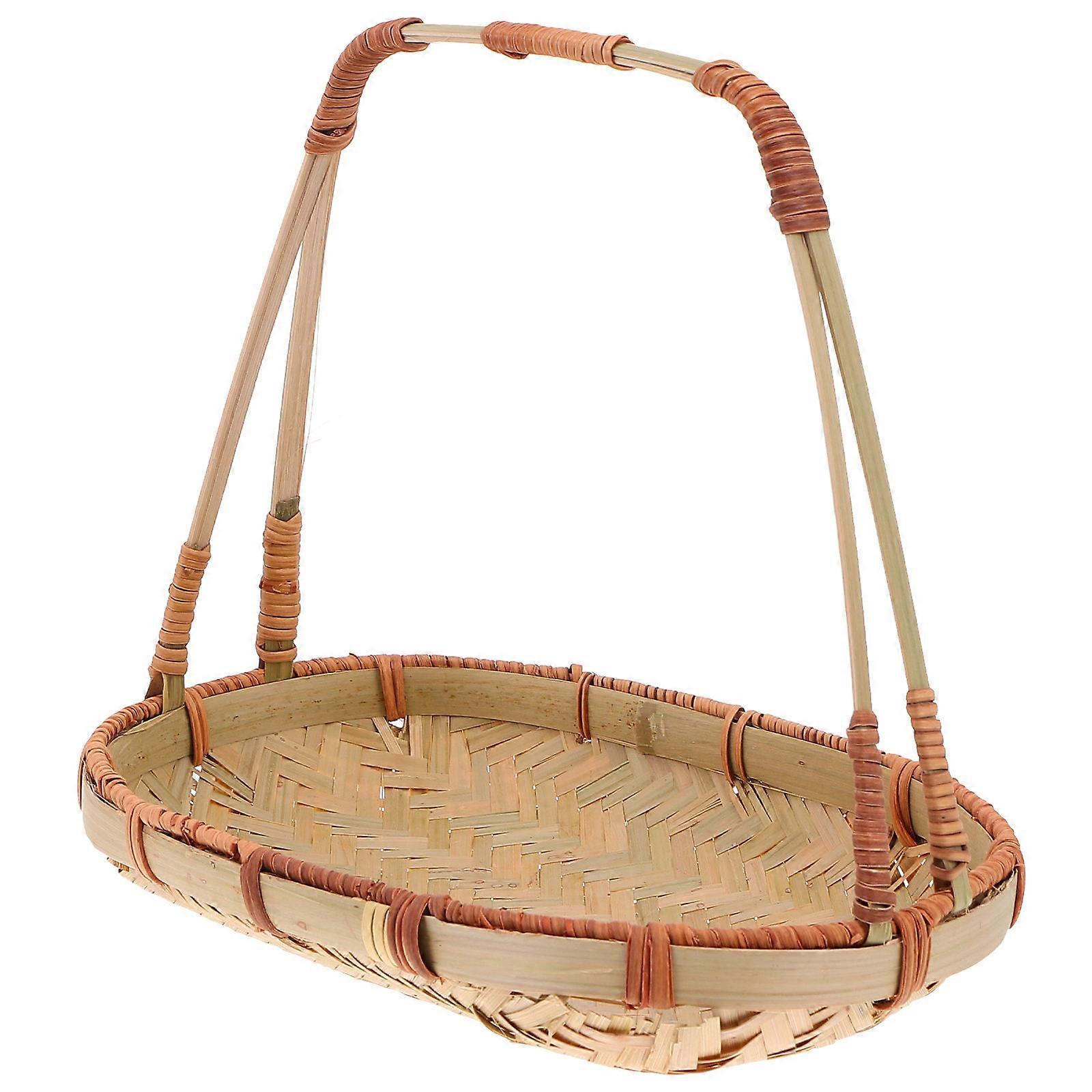 Woven Storage Basket for Home Use Creative Plastic Container Assorted Color 7.87x5.12x4.92in