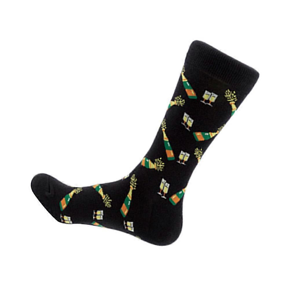 فريدة من نوعها جوارب هالوين سوداء تصميم أنبوب القطن للنساء كبيرة لاحتفالات الخريف والشتاء 1 زوج