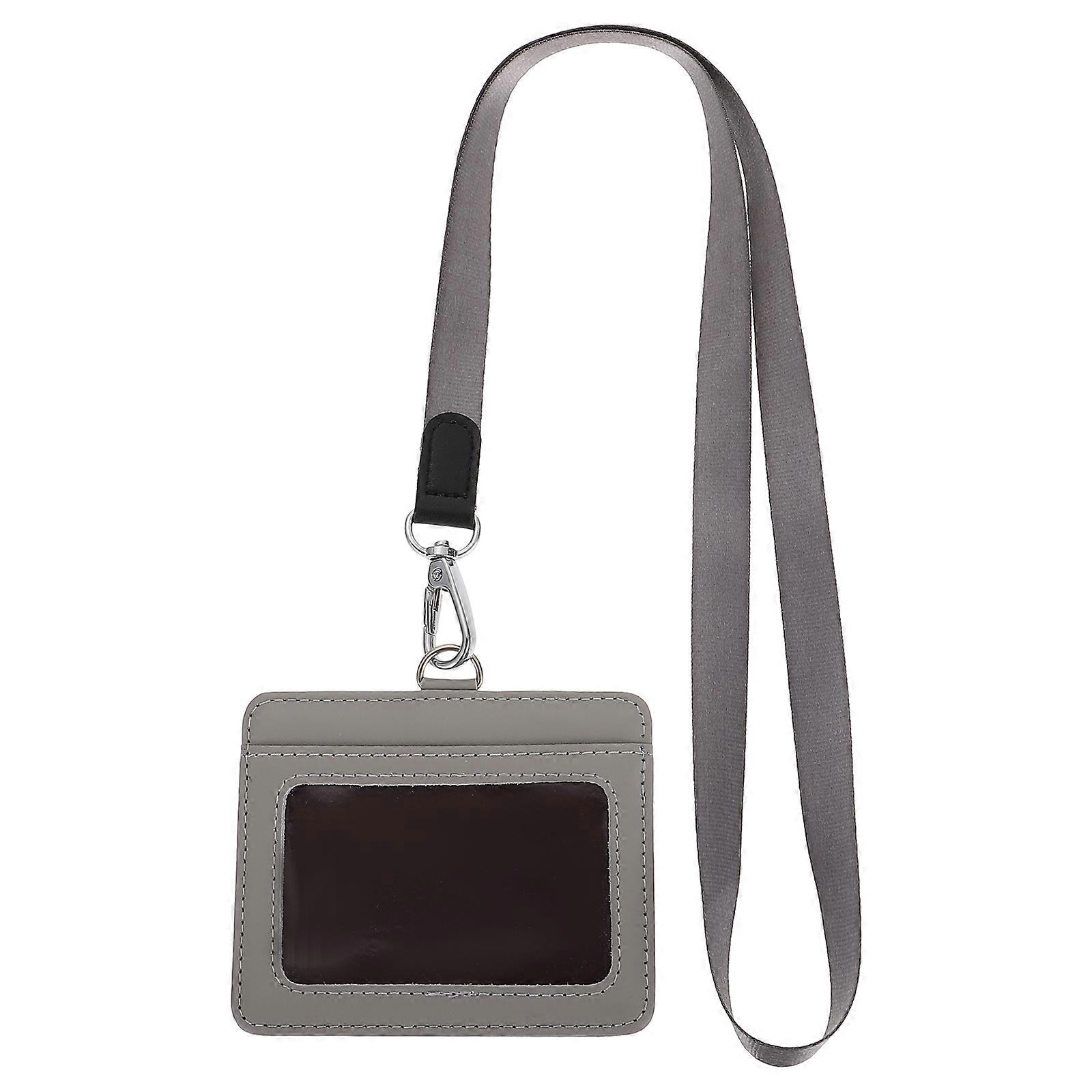 Meeting Cards Holder With Lanyard For Staff Cards Storage 11.5X7.5X0.5CM Rectangle 1Set