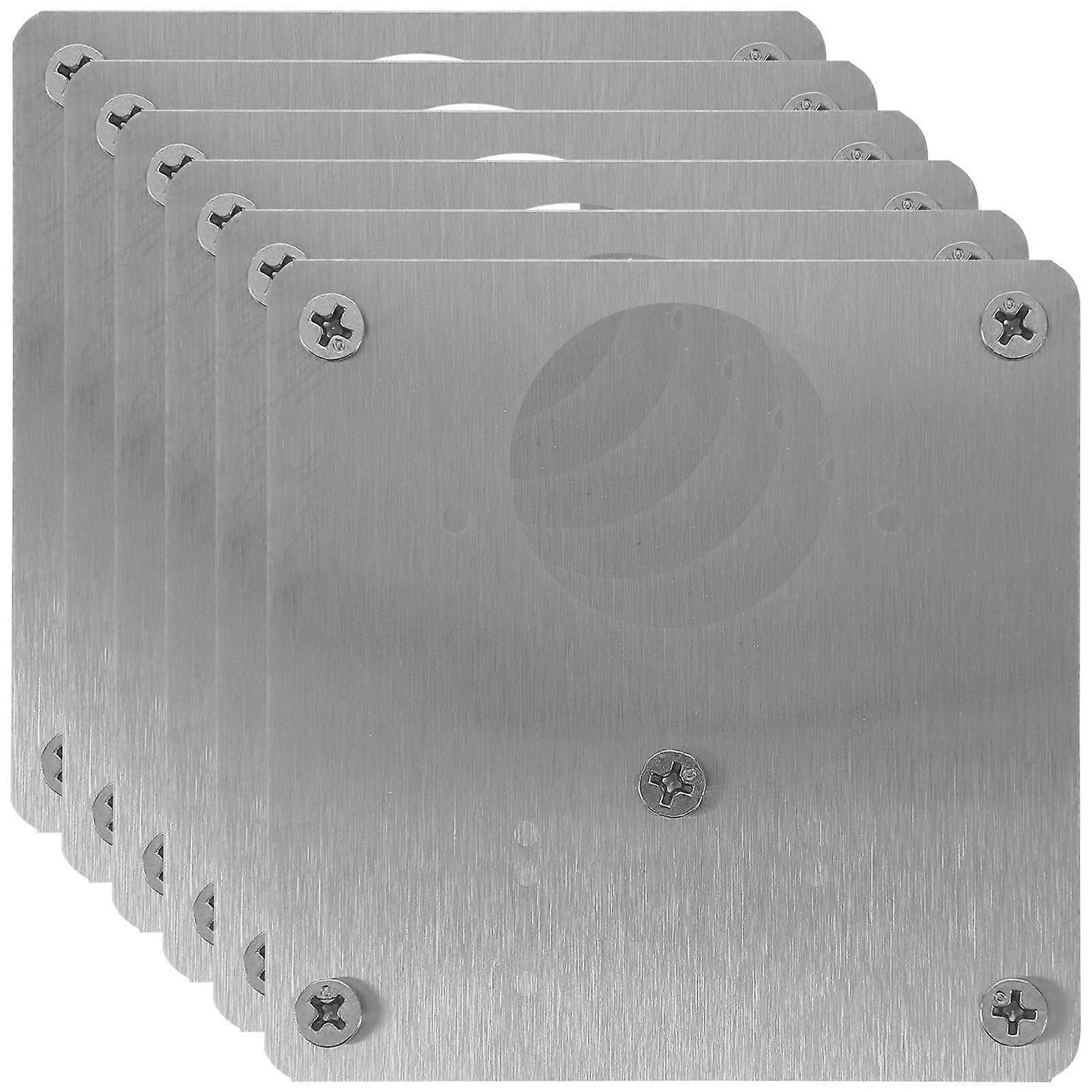 6pcs Durable Metal Mending Plates for Cabinet Hinges – Easy Installation & Stable Support Brackets for Home Furniture Repair