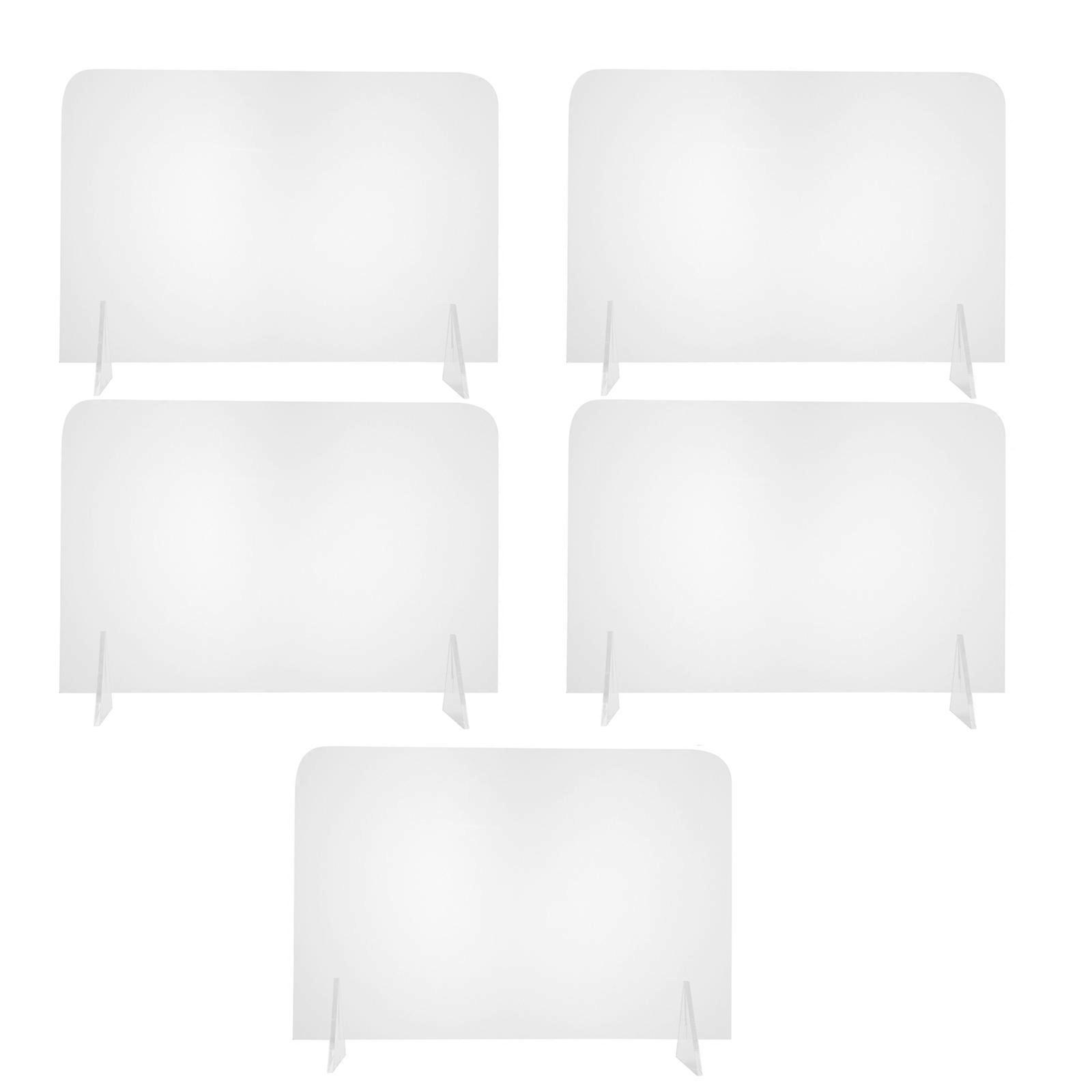 5Pcs Useful Acrylic Desktop Memo Board For Office Home Use 30X20CM Simple Square Writing Decoration