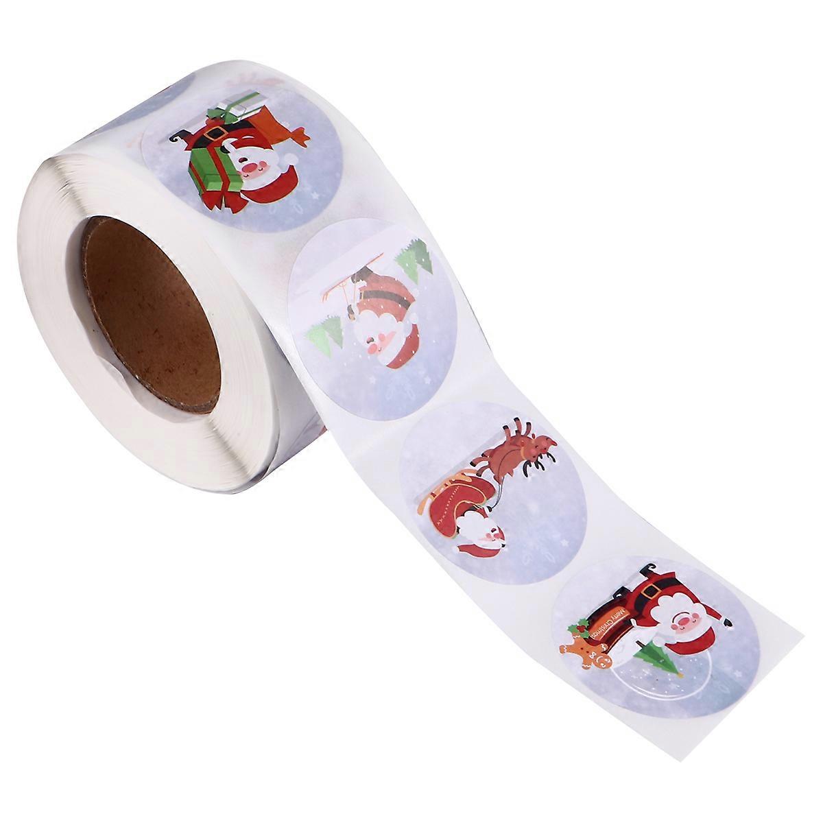 Multi Colored Christmas Santa Claus Stickers for DIY Craft Projects Suitable for Family and Friends Celebrating the Holiday Season with 500 Pcs