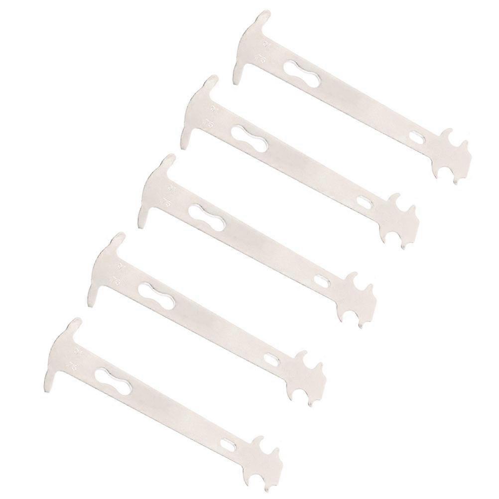 Chain Measurement Tool For Mechanics 14X4.8CM Silver Chain Wear Checker 5Pack