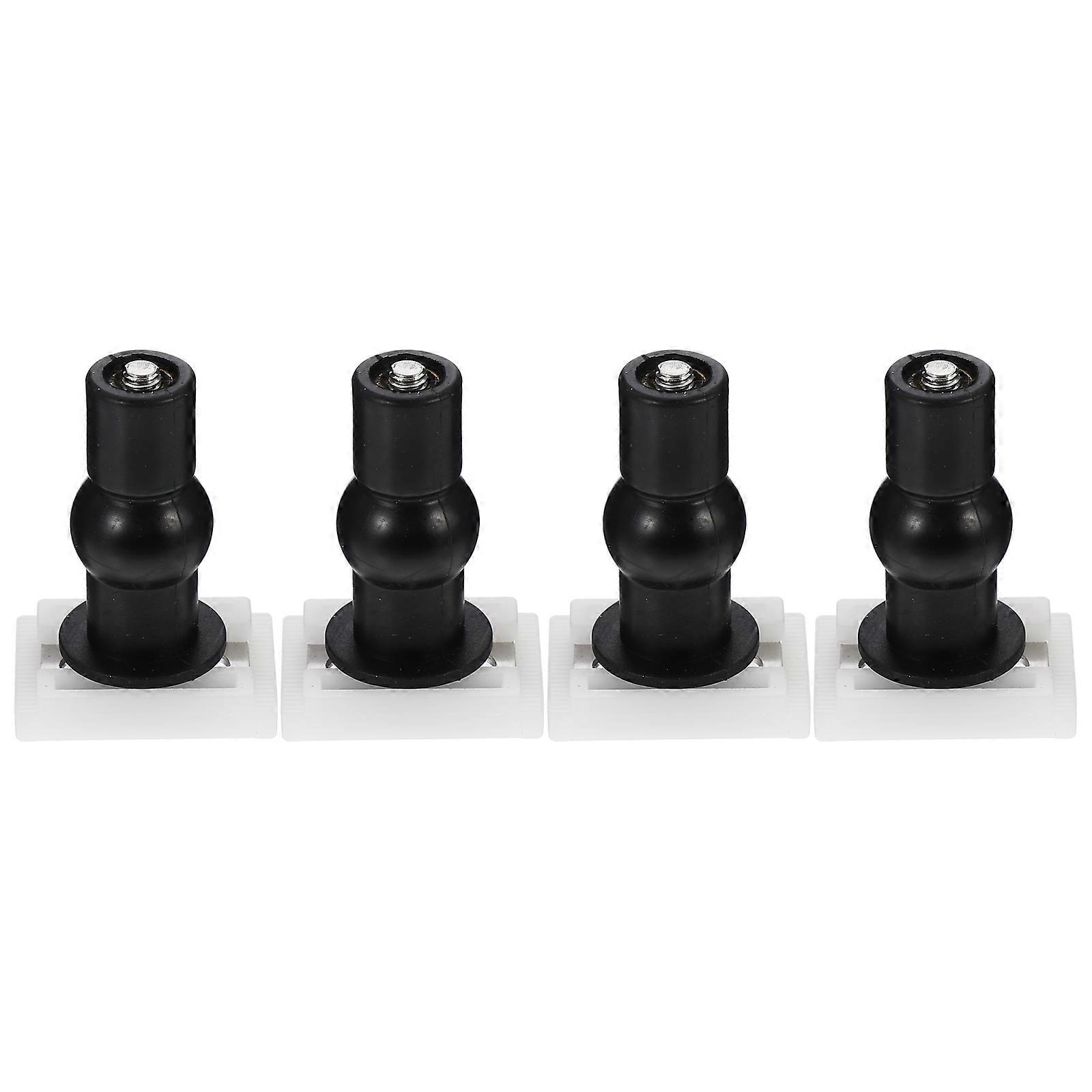 Toilet Seat Hinge 4Pcs Durable For Maintenance Workers And Homeowners Bathroom Renovation Square Shape Quick Connection Durable Functionality