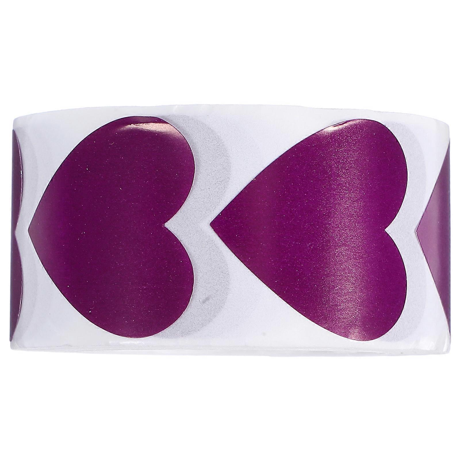 Heart Shaped Self Adhesive Stickers Roll for Valentine's Day Creative Projects Wrapping and Envelope Decoration
