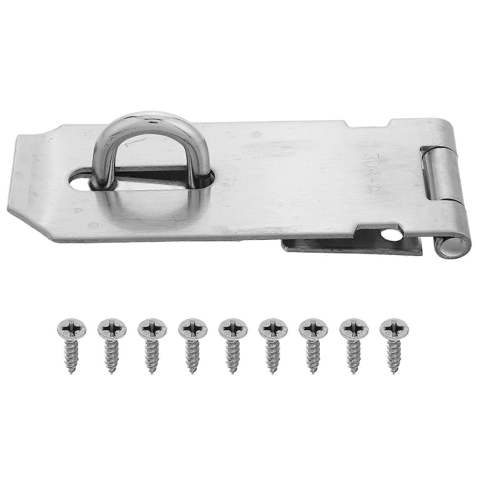 Stainless Steel Door Hasp Lock with Padlock Latch – Easy Installation, Secure & Versatile Antitheft Design for Gates, Doors, and Windows