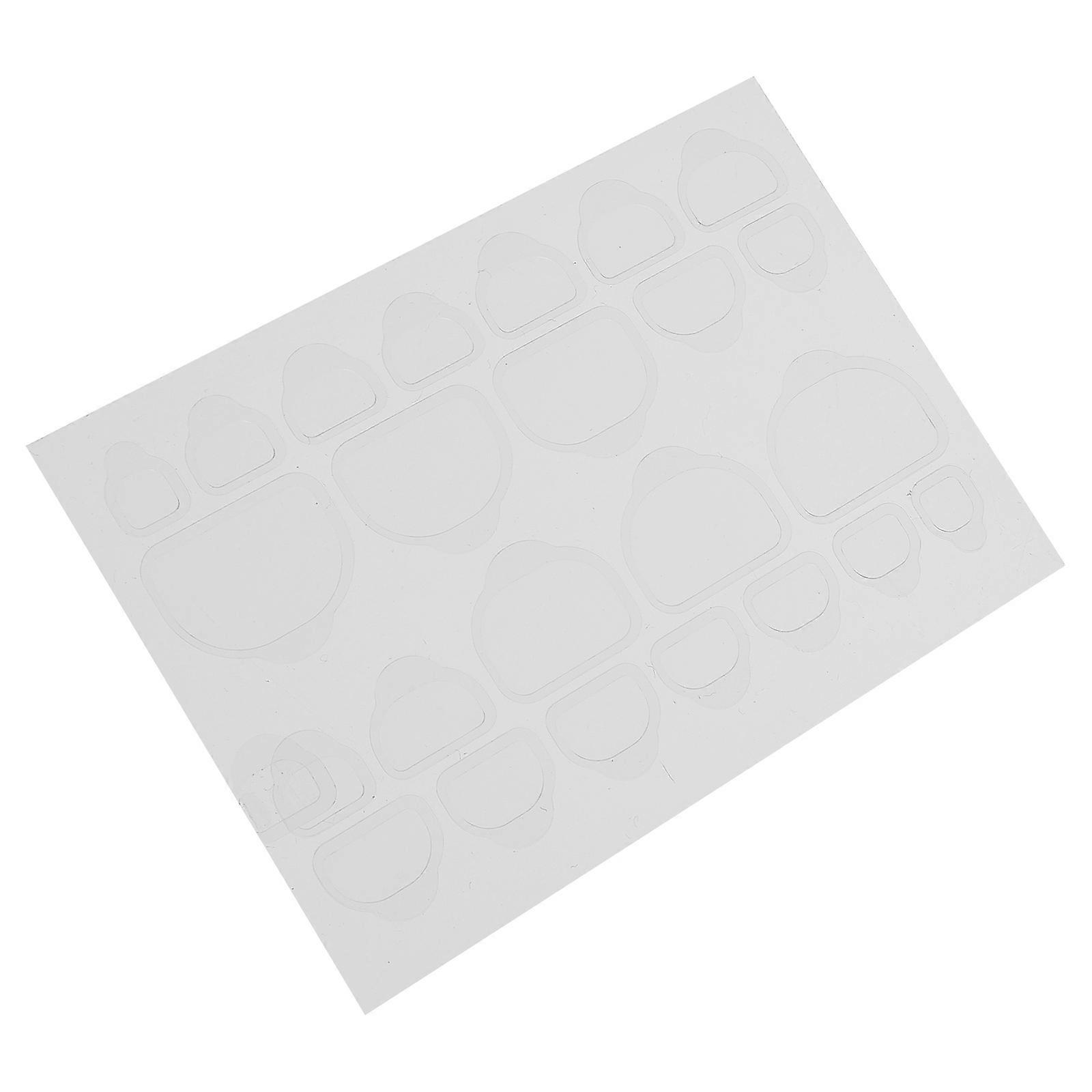 Adhesive Tabs Nail 20 Sheets For Natural Nails Transparent Jelly Sticker Easy To Use