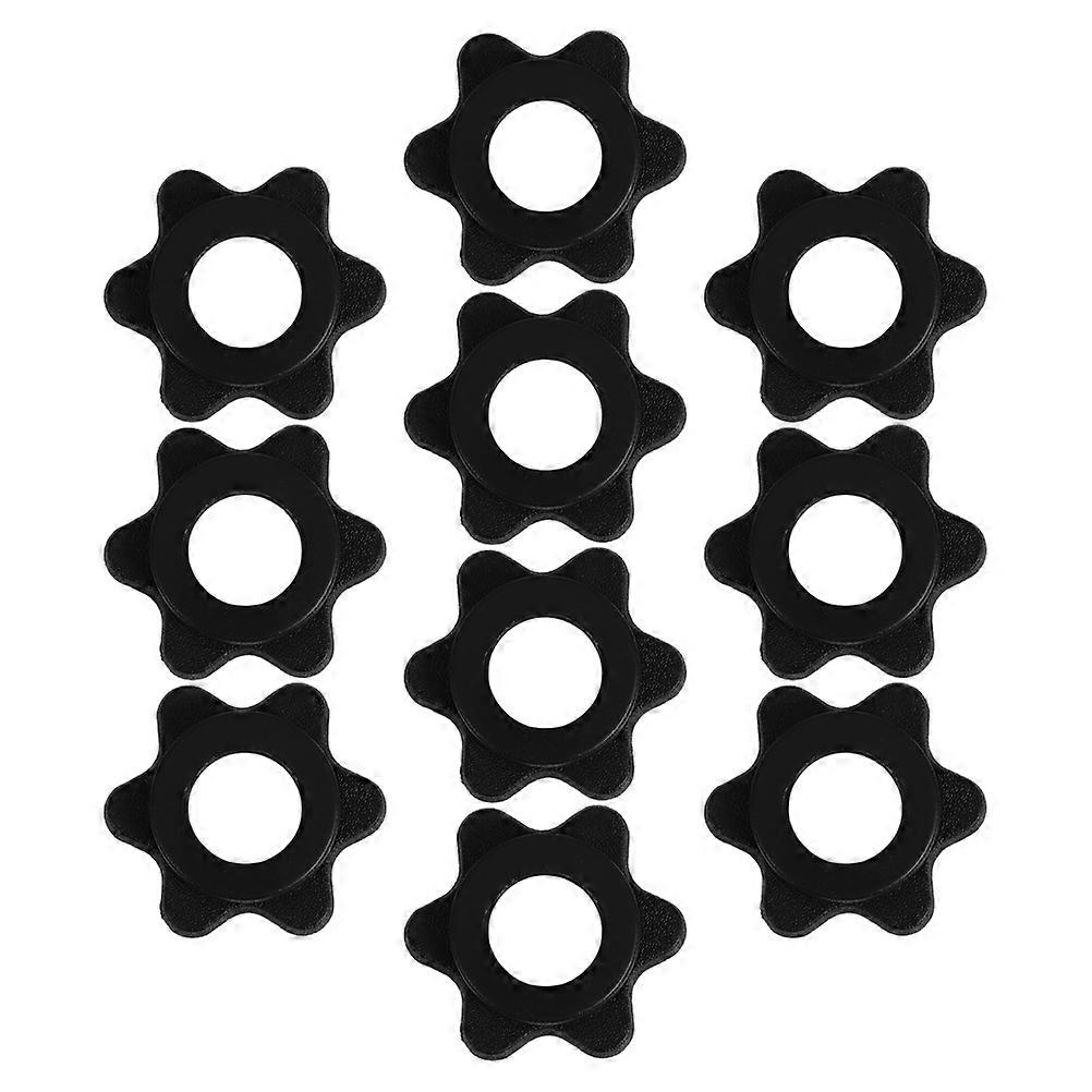 10 adet Dambıl Yaka Hex Somun Barbell Kelepçeleri Ağırlık Klipleri Dambıllar Standart Barbells Fitness 25mm için