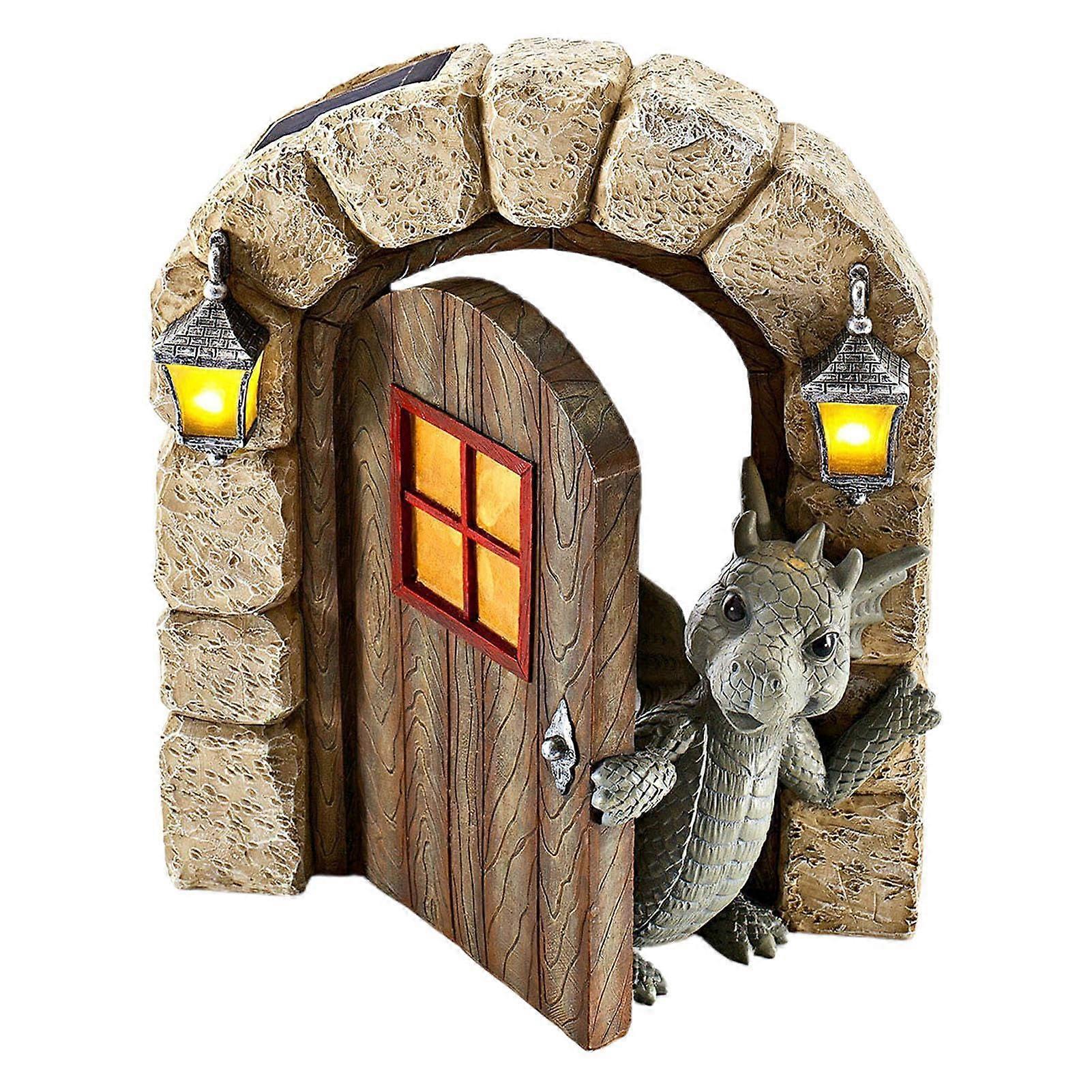 Resin Dragon Ornaments Statue for Trees, Garden, Patio