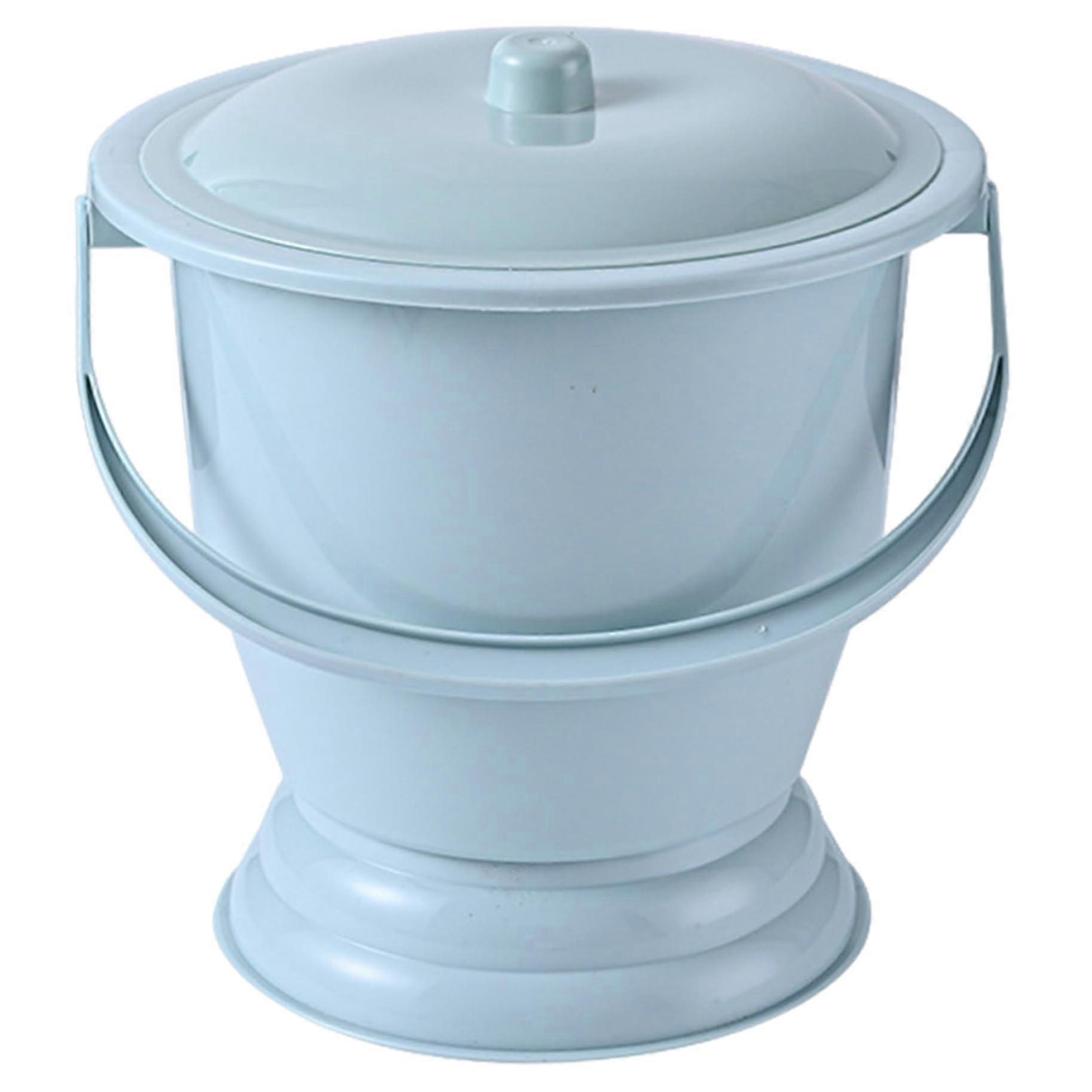 Portable Night Urinal with Lid and Handle, Toilet Bucket for Women