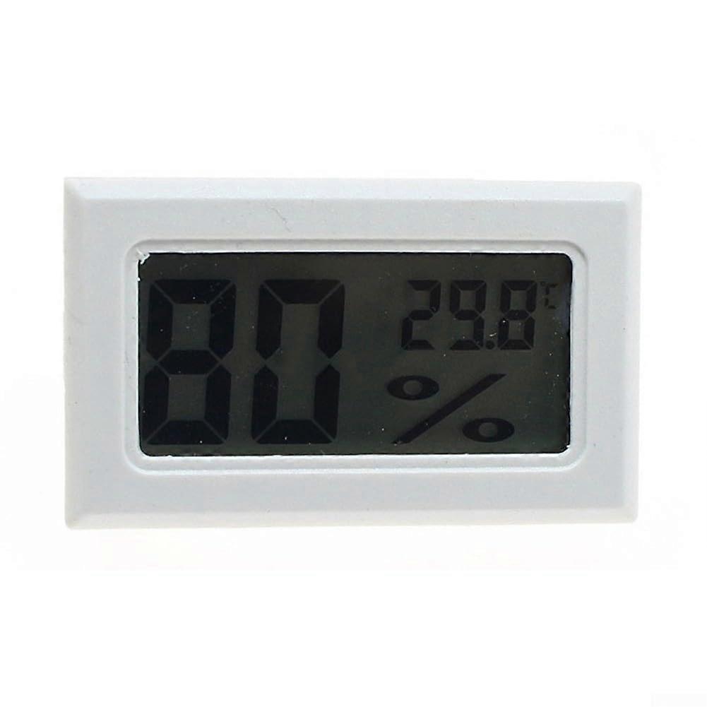 Digital Moisture Meter for Reliable Environmental Monitoring, Compact Design, White Color, Accurate Readings