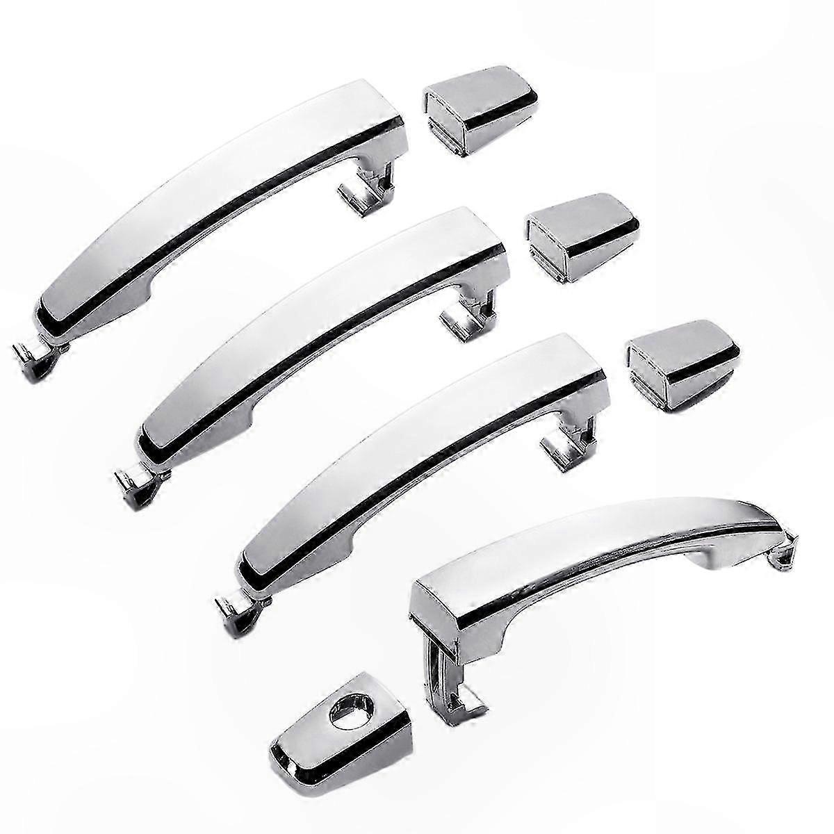 4 Pieces Chrome ABS Door Handle Covers for SUV and Sedan Models