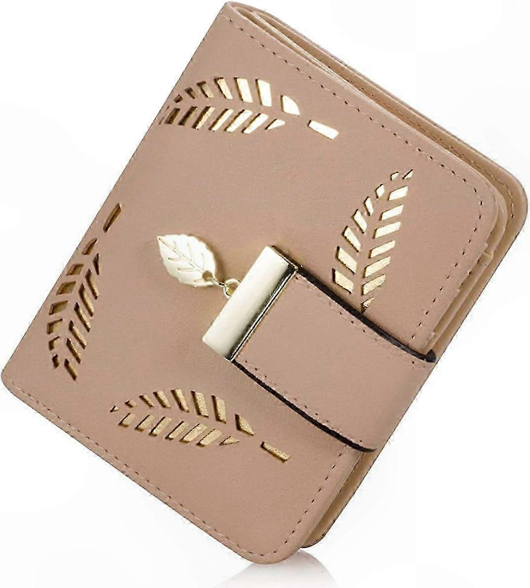 Compact Women's Leather Wallet with Coin Pocket, ID and Card Slots, Zippered Closure, Ideal for Daily Use and Gifting