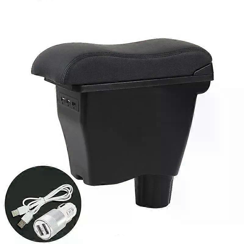 For Smart Fortwo Armrest Box For Mercedes New Smart 453 Smart Forfour  Retrofit Parts Interior Storage Box 3USB LED