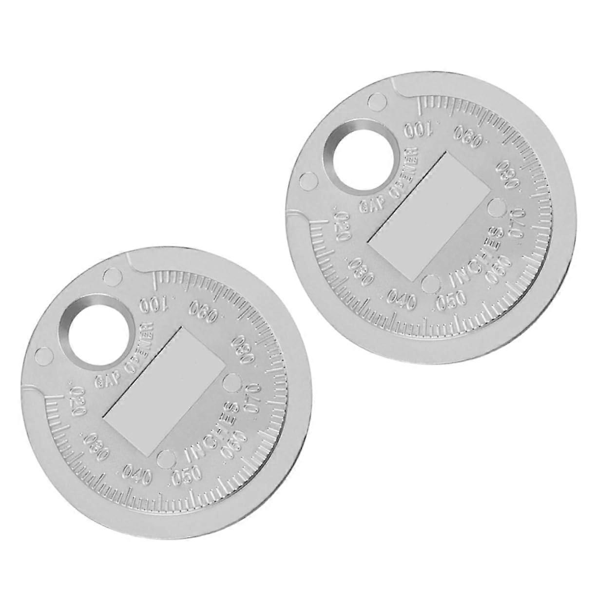 2pcs Spark Plug Gapper Wire Spark Plugs Gaps Gauge Tool Metric Caliper Easy to Carry