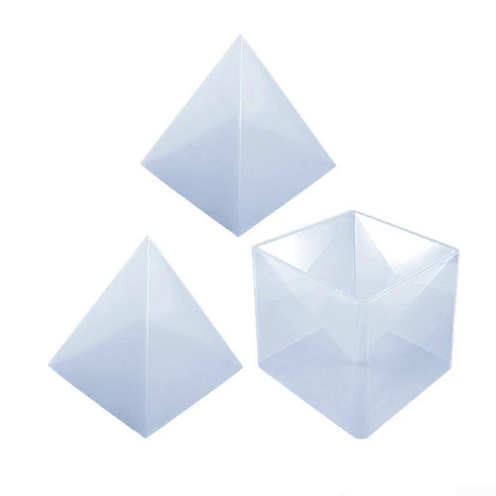 Unleash your creativity with a large silicone pyramid mold,  for various DIY projects (2 pieces  1 piece).